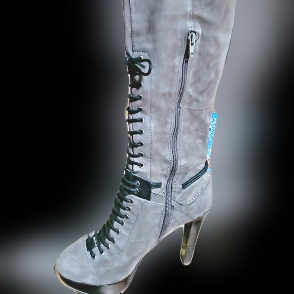 Nine West NWMYBOO DARK GREY/BLACK size 10M - Picture 6 of 10